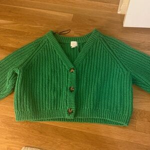 H&M Green Women's Cardigan Sweater